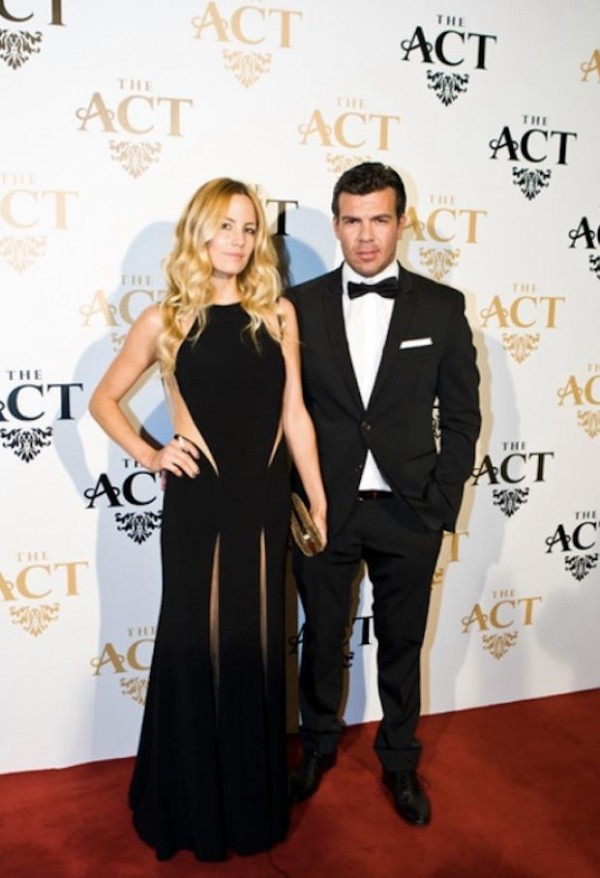 Cari Lee and I at the red carpet for The Act Dubai